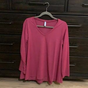Dark Pink knit top